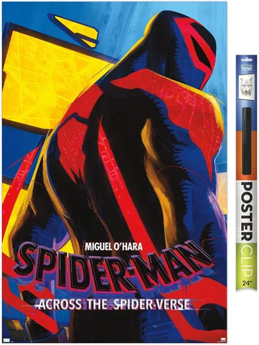 Vista 17 de Marvel Spider-Man: Across The Spider-Verse - Póster de pared de una hoja de Miguel O'Hara, 22.4 pulgadas de largo x 14.7 pulgadas de ancho, versión