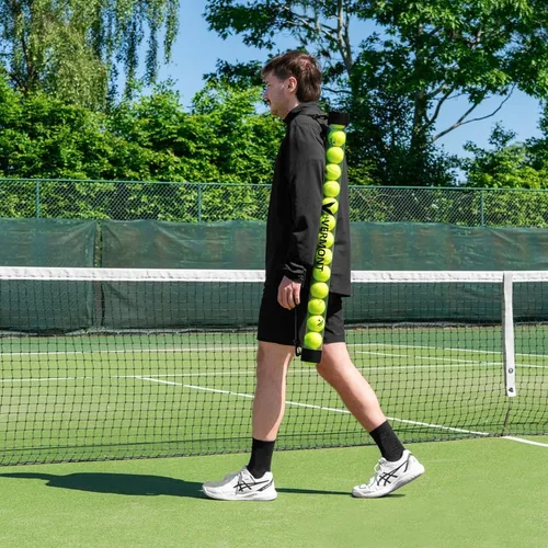 Vista 7 de Vermont Tubo de recogida de pelota de tenis Capacidad de 15 pelotas - Base de goma duradera con diseño de PVC ligero - Correas de liberación