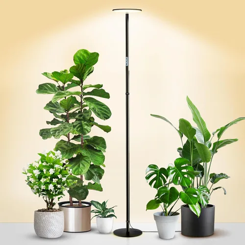 Vista 10 de chiphy Luz de crecimiento de espectro completo de 69 pulgadas para plantas de interior, temporizador de 4/8/12H, luces de planta de 40 W de alto
