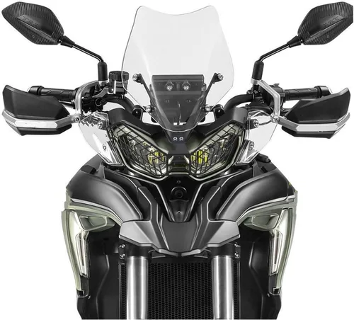 Vista 2 de Headlight Grill Guard Motorcycle Head Lights Protector Covers Headlamp Headlight Guard Grill for TRK 702 TRK702 TRK702X for TRK 702X 2022 2023 Black