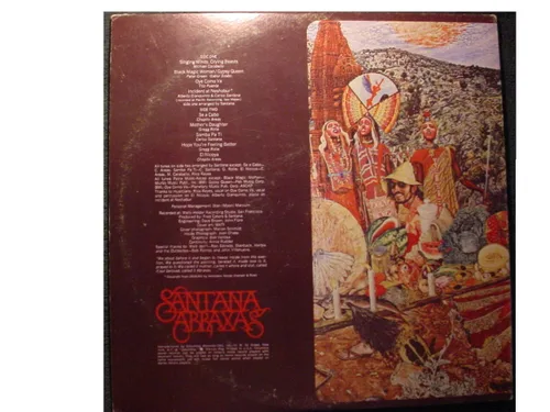 Vista 2 de Santana: Abraxas (12" 33 rpm) Vinyl Record # KC 30130 (1970)