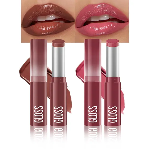 Vista 21 de Tinte labial marrón oscuro con tinte de miel, bálsamo labial, brillo labial, lápiz labial, tintes labiales hidratantes transparentes, color labial