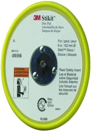 Vista 2 de 3M Stikit - Almohadilla de disco de perfil bajo, 05556, 6 pulgadas x 3/8 pulgadas x 5/16-24 externa