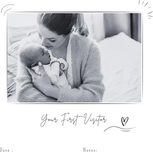 Vista 11 de Joss & Lac Gender Neutral Álbum de fotos minimalista para bebé niño o niña de los primeros 5 años - Un libro de hitos para registrar cada evento