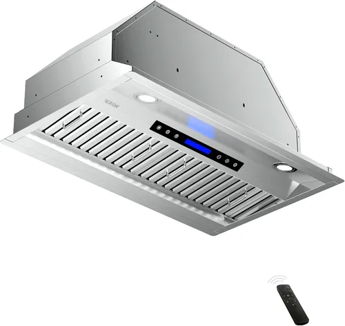 Vista 9 de EKON NAB01-30IN 900CFM - Campanas extractoras integradas sin conductos con control de panel táctil suave de 4 velocidades/filtros aptos