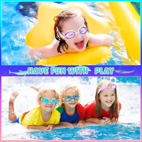 Vista 2 de Macarrie 30 gafas de natación para niños a granel, regalos para niños y niñas, para piscina, surf, buceo