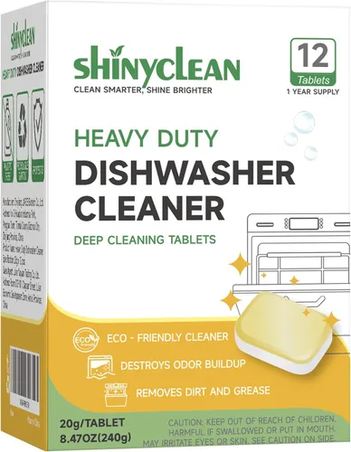 Vista 9 de Limpiador de lavavajillas resistente y desodorante tabletas, 0.71 oz* 12 unidades 1 Year supply, dishwasher descaler, septic safe, removes