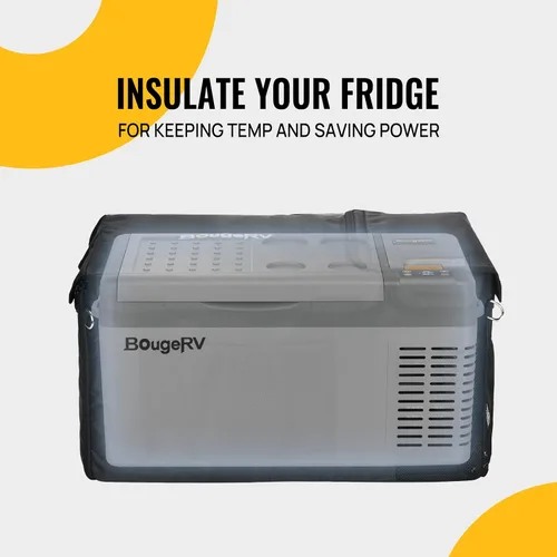Vista 7 de BougeRV CRPRO Funda protectora aislada de 21 cuartos de galón, funda de transporte portátil de 12 voltios para refrigerador CRPRO de 21 cuartos