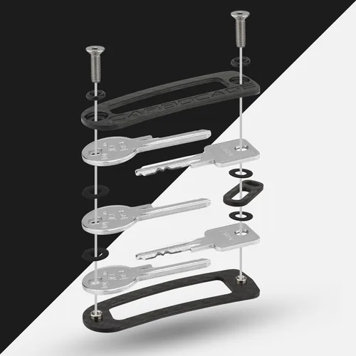 Vista 6 de KEYCAGE - el organizador inteligente de llaves de carbono - fabricado en Alemania