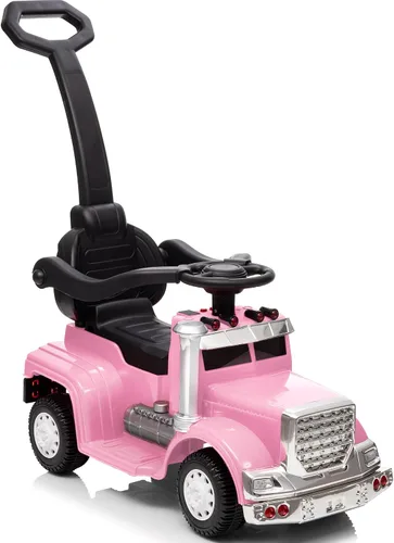 Vista 11 de Outfunny Coche de empuje 3 en 1 para niños pequeños de 1 a 3 años con mango y música Rojo