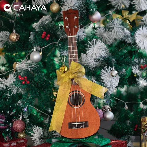Vista 6 de CAHAYA Ukelele soprano para principiantes: kit de ukelele de 21 pulgadas para principiantes con bolsa de transporte, correa para el hombro Marrón