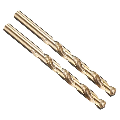 Vista 183 de PATIKIL Broca Jobber de 0.039 in, vástago recto M35 cobalto 5% acero de alta velocidad 135° acabado dorado para metal duro de acero inoxidable - 2