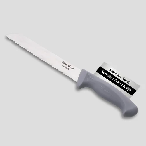 Vista 14 de Restaurantware Comfy Grip - Cuchillo de chef de 10 pulgadas, 1 cuchillo de cocina afilado, mango ergonómico, agarre antideslizante, cuchillo