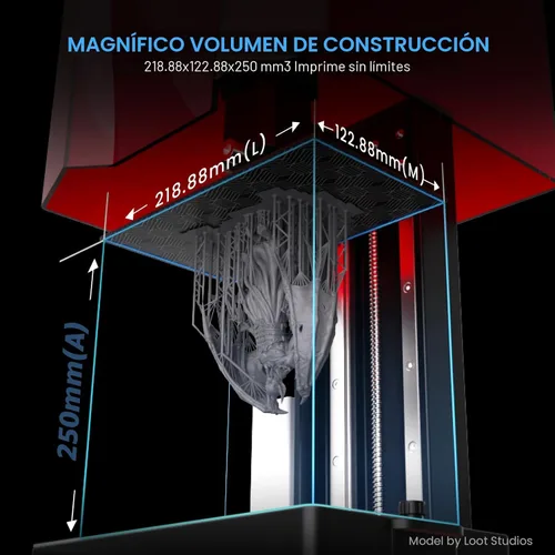 Vista 4 de ELEGOO Saturn 3 MSLA 12K Impresora 3D, Impresora 3D de Resina de Escritorio con LCD Monocromático de 10 Pulgadas, Voxeldance Tango Slicer