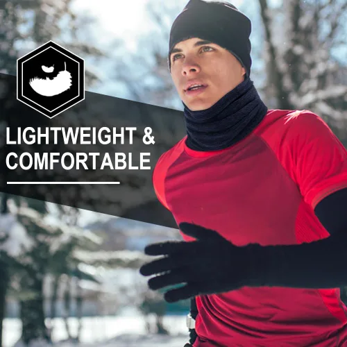 Vista 4 de WTACTFUL - Bufanda cubrebocas de forro polar suave y abrigado para el clima frío y deportes al aire libre