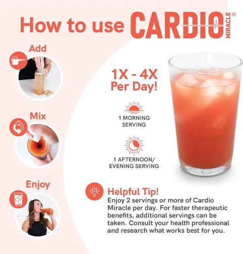 Vista 8 de Cardio Miracle Suplemento de Óxido Nítrico 60 Porciones - Polvo de Raíz de Remolacha con L-Arginina para Apoyar la Circulación, el Flujo Sanguíneo