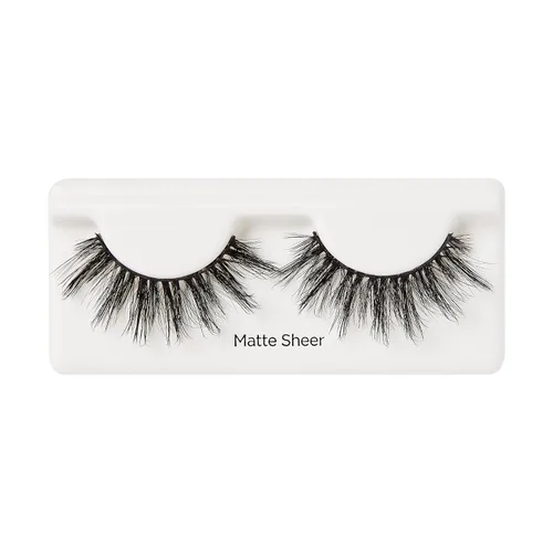 Vista 13 de Kiss Pestañas postizas de color negro mate, 0.630 in, incluye 1 par de pestañas, fáciles de aplicar, racimos de pestañas reutilizables