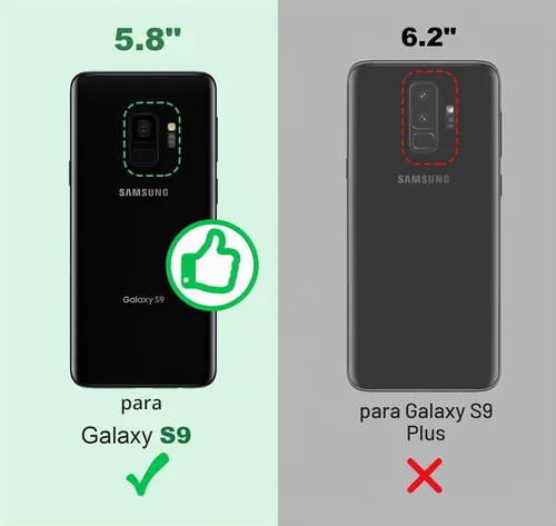Vista 2 de Silverback Funda transparente para teléfono Samsung Galaxy S9 con soporte