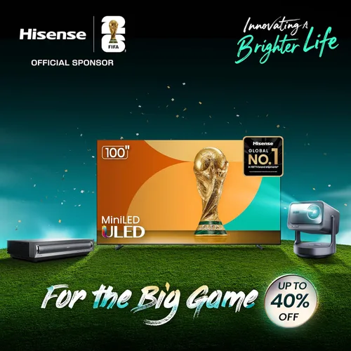 Vista 2 de Hisense - Smart Fire TV, ULED 4K UHD, Serie U6HF de 50", 50U6HF, 2025, control remoto por voz con Alexa, QLED, atenuación local de matriz completa