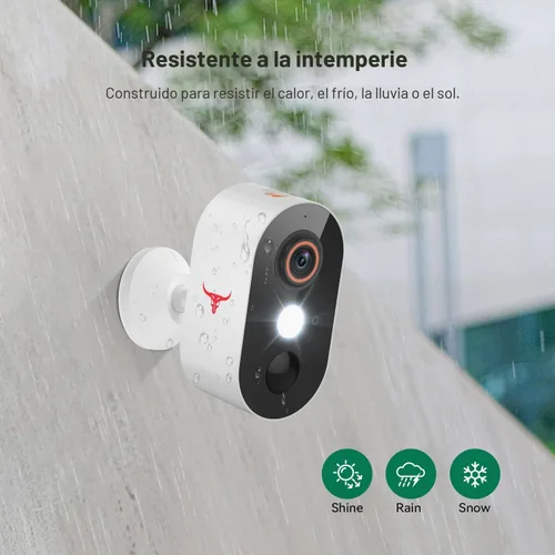 Vista 7 de Cámara de seguridad inalámbrica de 1080p con detección humana de IA, visión nocturna, conversación de 2 vías, almacenamiento en la nube, WiFi