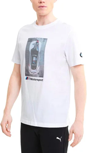 Vista 18 de PUMA Hombres BMW MMS Essentials Motorsport Tee Casual Tops Casual - Negro