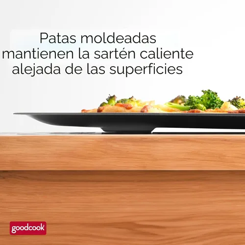 Vista 8 de GoodCook AirPerfect Sartén Antiadherente para Pizza de 16" – Sartén para Pizza para Horno, Sartén Redonda Perforada para Pizza, Sartén para Hornear