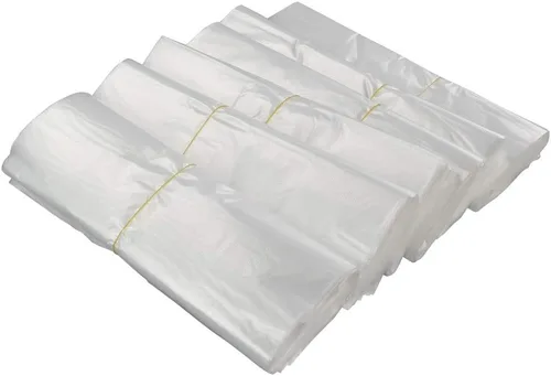 Vista 6 de Ggbin Bolsas de plástico transparente para camisetas, bolsa de compras con asa, 18.9 x 11.8 pulgadas, 1000