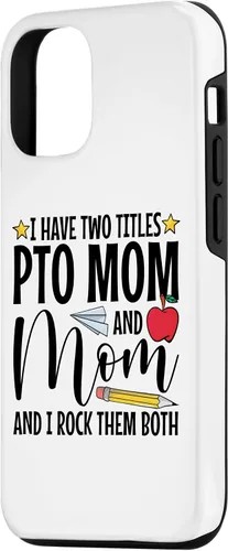 Vista 2 de iPhone 15 Parent Teacher Organization PTO Mom School Volunteer Case