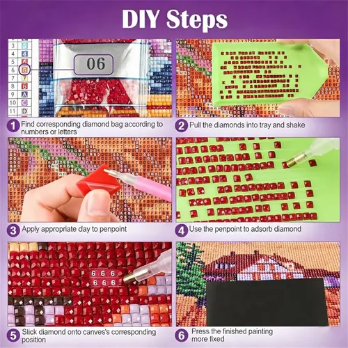 Vista 6 de Sky Eagle Diamond Painting Kits for Adults Beginners, 5D Full Drill Diamond Art Kits Gem Art for Home Wall Decor, Rhinestone Embroidery Crafts, DIY