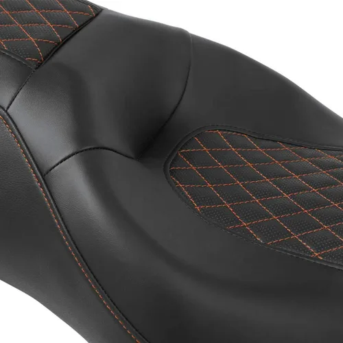 Vista 5 de TCMT asiento de motocicleta trasero para pasajero para Harley Touring Road King Electra Glide 2009-2020