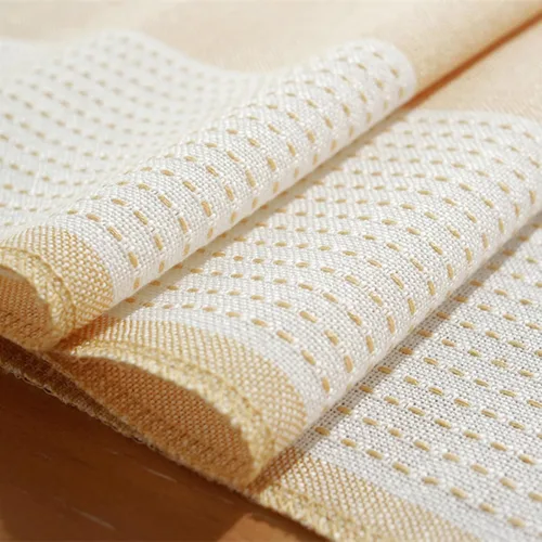 Vista 3 de Hsvanyr Camino de mesa trenzado a rayas rectangular con exquisita borla para cocina, comedor, picnic, mesa de café, 13 x 63 pulgadas, a prueba
