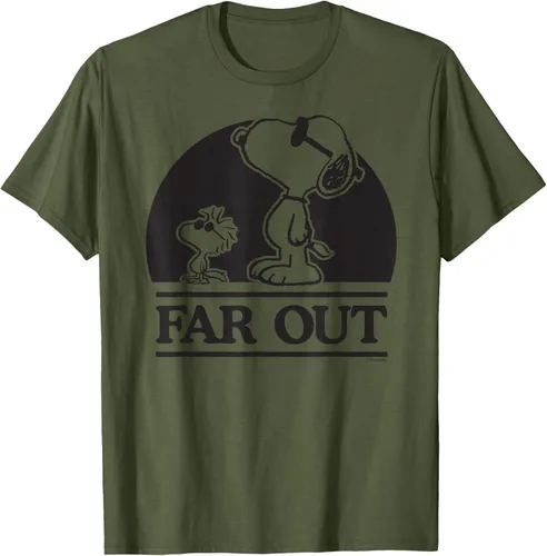 Vista 31 de Peanuts Woodstock 50th Anniversary Far Out Snoopy - Camiseta Blanco