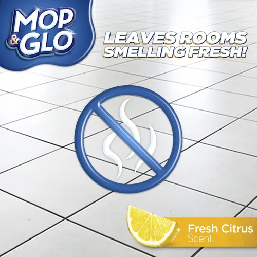 Vista 5 de Mop & Glo Limpiador profesional de pisos multisuperficie, aroma cítrico fresco, 64 onzas