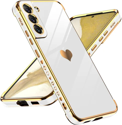 Vista 50 de LeYi Funda para Motorola-G 2025: Love Heart Plating Luxury, Negro