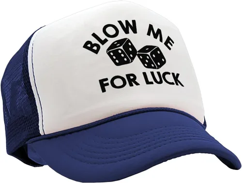 Vista 3 de BLOW ME for LUCK - dados de casino - Gorra de camionero estilo retro vintage