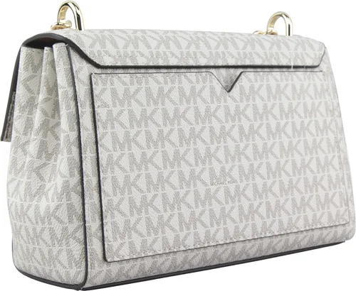 Vista 3 de Lita - Bolso bandolera mediano de dos tonos con logotipo Vainilla