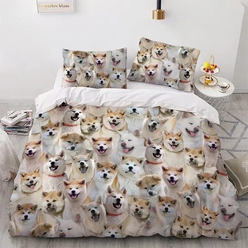 Vista 17 de Airedale Terrier - Juego de funda de edredón para amantes de los perros, juego de edredón para perros Bingley Terrier, juego de ropa de cama Perro