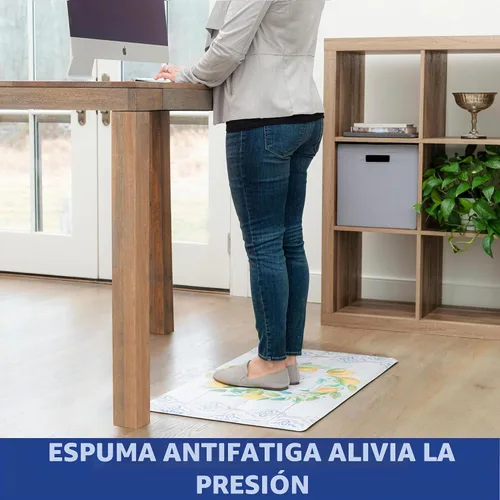 Vista 11 de Home Dynamix Cozy Living Tapete Corredor Corona de Limón Gather Together Anti-Fatiga para Cocina, Tapete Antideslizante para Piso, Tapete Acolchado