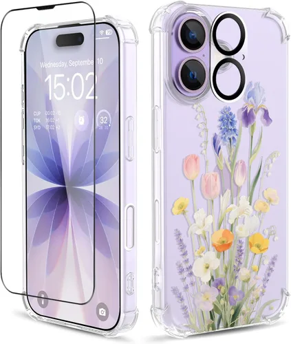 Vista 58 de Funda para iPhone 13 y iPhone 14 (6.1 pulgadas), funda protectora delgada de poliuretano termoplástico suave a prueba de golpes, bonito