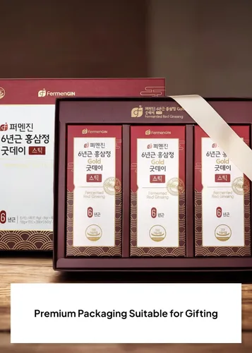 Vista 5 de Korean Food - Bebida en barra de ginseng rojo fermentada, 30 unidades (0.35 onzas / 0.35 oz cada una) – Extracto de ginseng diario envuelto