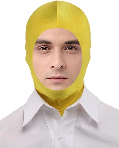 Vista 19 de Seeksmile Zentai - Máscara capucha unisex de licra elastano