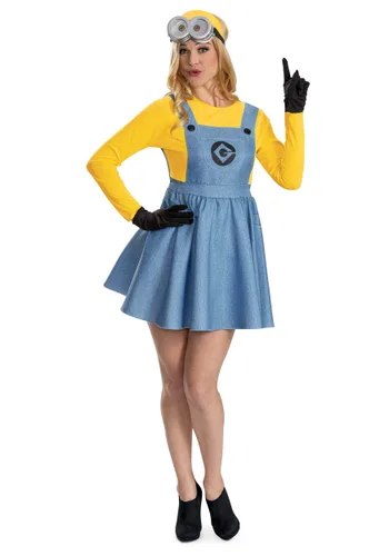 Vista 2 de Disfraz de Minion para Mujer Multicolor