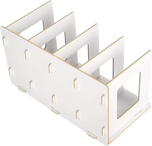 Vista 8 de Estantería para libros, muebles para el hogar, estantería para niños (blanco cálido)