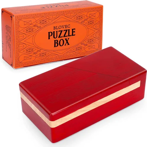 Vista 8 de Caja de Rompecabezas Imposible, Caja Secreta de Dinero, Mini Caja de Rompecabezas 3D, Cajas de Tarjetas de Efectivo Sorpresa, Caja Mágica de Madera