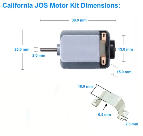 Vista 3 de California JOS Paquete de 6 mini motores eléctricos DC 1.5-3V 15000RPM 130 para control remoto de bricolaje, motor, STEM y varios experimentos con 6