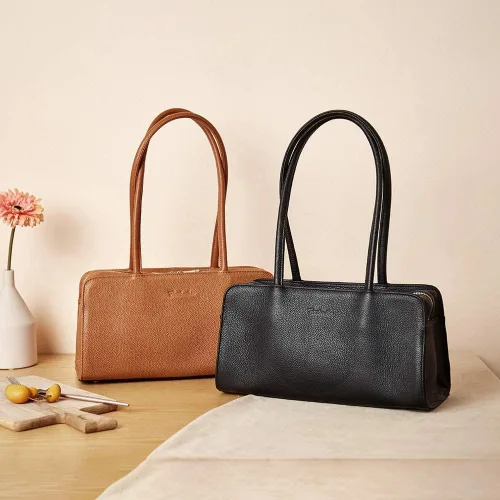 Vista 6 de BOSTANTEN Bolsos de diseñador para mujer, de cuero suave genuino, con asa superior, bolsos y bolsos, bolso de hombro, marrón, cartera de cuero
