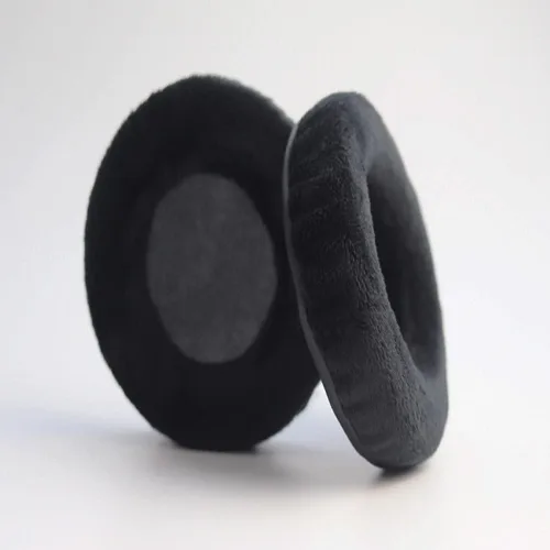 Vista 8 de Almohadillas de terciopelo de repuesto de 2.362 in para auriculares ATH, Rapoo, Philips, Sony (2.362 in, negro)