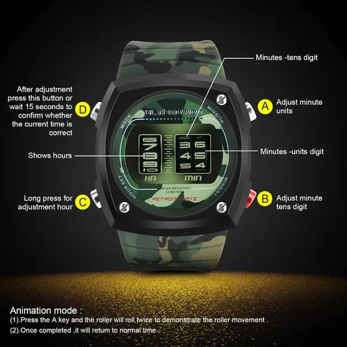 Vista 3 de ULTI-Motion Reloj unisex con correa de silicona de lujo 2022