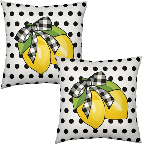 Vista 38 de Juego de 2 fundas de almohada de 16 x 16 pulgadas, diseño patriótico de bandera estadounidense con estrellas para exteriores, estilo casa de campo