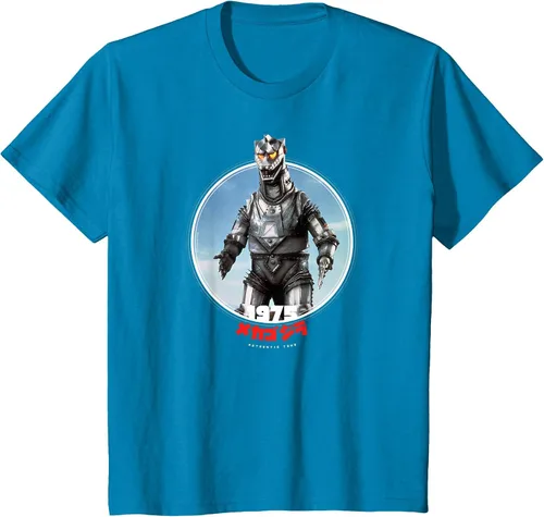 Vista 31 de Godzilla Mechagodzilla 1975 Icons of Toho T-Shirt Asphalt Grey